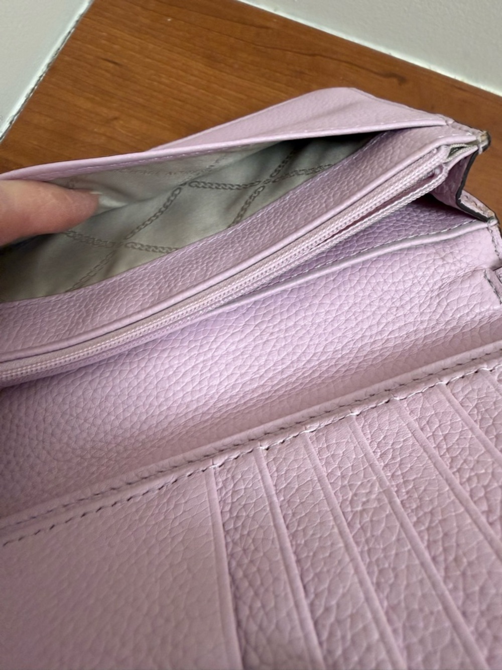 Michael Kors Lilac Pebbled Leather Phone Crossbody - Picture 12 of 12